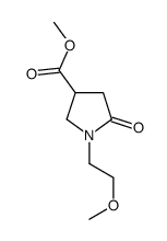 1-(2-甲氧基乙基)-2-氧代吡咯烷-4-甲酸甲酯结构式