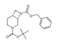 8-benzyl 3-tert-butyl 3,8-diazabicyclo[4.2.0]octane-3,8-dicarboxylate结构式