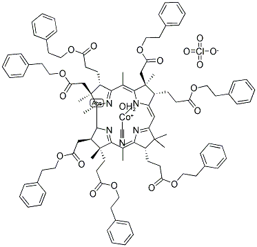cyanoaqua-cobyrinic acid heptakis(2-phenylethyl ester) Structure