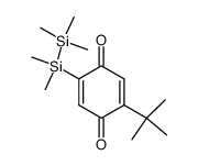 2-(pentamethyldisilanyl)-5-tert-butyl-1,4-benzoquinone结构式