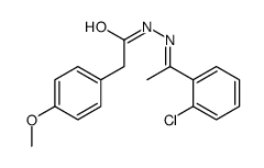 N-[(E)-1-(2-chlorophenyl)ethylideneamino]-2-(4-methoxyphenyl)acetamide Structure