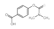 4-(dimethylthiocarbamoyloxy)benzoic acid Structure