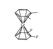 (η6-1,2-C6H4Me2)(η6-C6H4F2)chromium(0)结构式