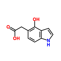 1H-Indole-5-acetic acid, 4-hydroxy- Structure