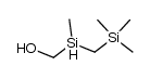 (Hydroxymethyl)methyl[(trimethylsilyl)methyl]silan结构式