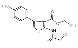 2-(2-氯乙酰基氨基)-4-对甲苯噻吩-3-羧酸乙酯图片