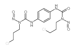 1-(3-chloropropyl)-3-[4-[(3-chloropropyl-nitroso-carbamoyl)amino]phenyl]-1-nitroso-urea Structure