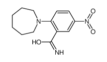 2-(azepan-1-yl)-5-nitrobenzamide结构式