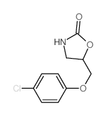 2-Oxazolidinone,5-[(4-chlorophenoxy)methyl]-结构式