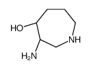 1H-Azepin-4-ol,3-aminohexahydro-,(3R,4R)-(9CI) structure