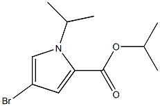 4-Bromo-1-isopropyl-1H-pyrrole-2-carboxylic acid isopropyl ester结构式