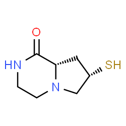 Pyrrolo[1,2-a]pyrazin-1(2H)-one, hexahydro-7-mercapto-, (7S-trans)- (9CI)结构式