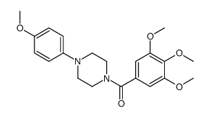 4-(p-Methoxyphenyl)-1-piperazinyl(3,4,5-trimethoxyphenyl) ketone结构式