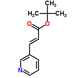 2-Methyl-2-propanyl (2E)-3-(3-pyridinyl)acrylate Structure