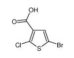 5-bromo-2-chlorothiophene-3-carboxylic acid结构式