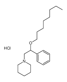 1-(2-octoxy-2-phenyl-ethyl)piperidine hydrochloride structure