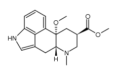 10-Methoxy-6-methylergoline-8β-carboxylic acid methyl ester Structure