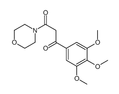 1-morpholin-4-yl-3-(3,4,5-trimethoxyphenyl)propane-1,3-dione Structure