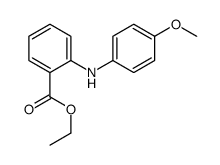 Benzoic acid, 2-[(4-Methoxyphenyl)amino]-, ethyl ester Structure