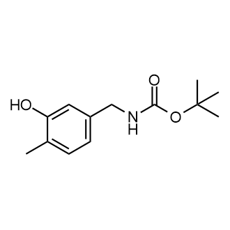 tert-Butyl (3-hydroxy-4-methylbenzyl)carbamate Structure