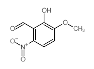 Benzaldehyde, 2-hydroxy-3-methoxy-6-nitro- Structure