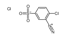 2-chloro-5-sulfobenzenediazonium,chloride结构式