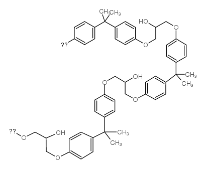 Poly(bisphenol-A-co-epichlorohydrin) structure