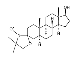 17BETA-HYDROXY-4',4'-DIMETHYLSPIRO(5ALPHA-ANDROSTANE-3,2'-OXAZOLIDIN)-3'-YLOXY picture