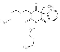 2,4,6(1H,3H,5H)-Pyrimidinetrione,1,3-bis(butoxymethyl)-5-ethyl-5-phenyl- picture