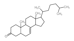 10,13-dimethyl-17-(6-methylheptan-2-yl)-1,2,4,5,6,9,11,12,14,15,16,17-dodecahydrocyclopenta[a]phenanthren-3-one结构式