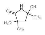 2-Pyrrolidinone,5-hydroxy-3,3,5-trimethyl- Structure