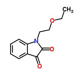 1-(2-Ethoxyethyl)-1H-indole-2,3-dione Structure