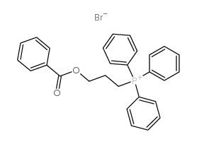 Phosphonium,[3-(benzoyloxy)propyl]triphenyl-, bromide (1:1) structure