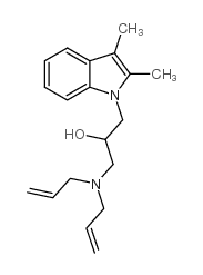 1-[bis(prop-2-enyl)amino]-3-(2,3-dimethylindol-1-yl)propan-2-ol图片