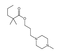 2,2-Dimethylvaleric acid 3-(4-methyl-1-piperazinyl)propyl ester structure