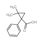 2,2-dimethyl-1-phenylcyclopropane-1-carboxylic acid Structure