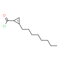 2-Cyclopropene-1-carbonyl chloride, 2-octyl- (9CI)结构式