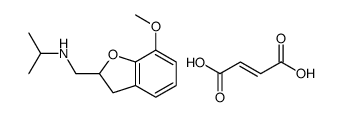 (Z)-4-hydroxy-4-oxobut-2-enoate,(7-methoxy-2,3-dihydro-1-benzofuran-2-yl)methyl-propan-2-ylazanium Structure