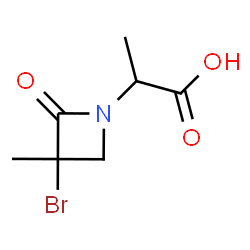 1-Azetidineacetic acid,3-bromo--alpha-,3-dimethyl-2-oxo- picture