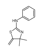 (4,4-dimethyl-5-methylene-4,5-dihydro-thiazol-2-yl)-phenyl-amine Structure