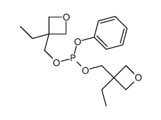 bis[(3-ethyl-3-oxetanyl)methyl](phenyl)phosphine structure