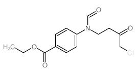 Benzoic acid,4-[(4-chloro-3-oxobutyl)formylamino]-, ethyl ester structure