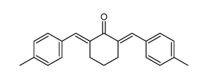 (2E,6E)-2,6-bis(4-methylbenzylidene)cyclohexanone Structure