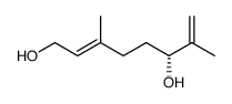 (2E,6R)-(+)-3,7-dimethyl-octa-2,7-diene-1,6-diol Structure