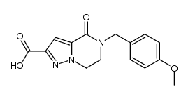 5-(4-methoxy-benzyl)-4-oxo-4,5,6,7-tetrahydropyrazolo[1,5-a]pyrazine-2-carboxylic acid Structure