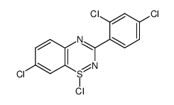 1,7-dichloro-3-(2,4-dichlorophenyl)-1,2,4-benzothiadiazine Structure