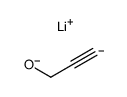 dilithium salt of propargyl alcohol Structure