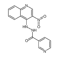 Nicotinic acid N'-(3-nitro-quinolin-4-yl)-hydrazide结构式