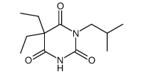 5,5-Diethyl-1-(2-methylpropyl)-2,4,6(1H,3H,5H)-pyrimidinetrione Structure