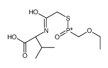 [2-[[(1S)-1-carboxy-2-methylpropyl]amino]-2-oxoethyl]sulfanyl-(ethoxymethyl)-oxophosphanium结构式